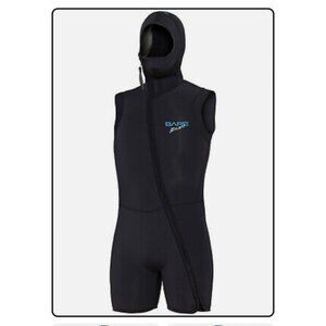 Bare S-Flex 7mm Men’s Neoprene Step-In Vest  Hood  Scuba Diving Snorkeling Suit